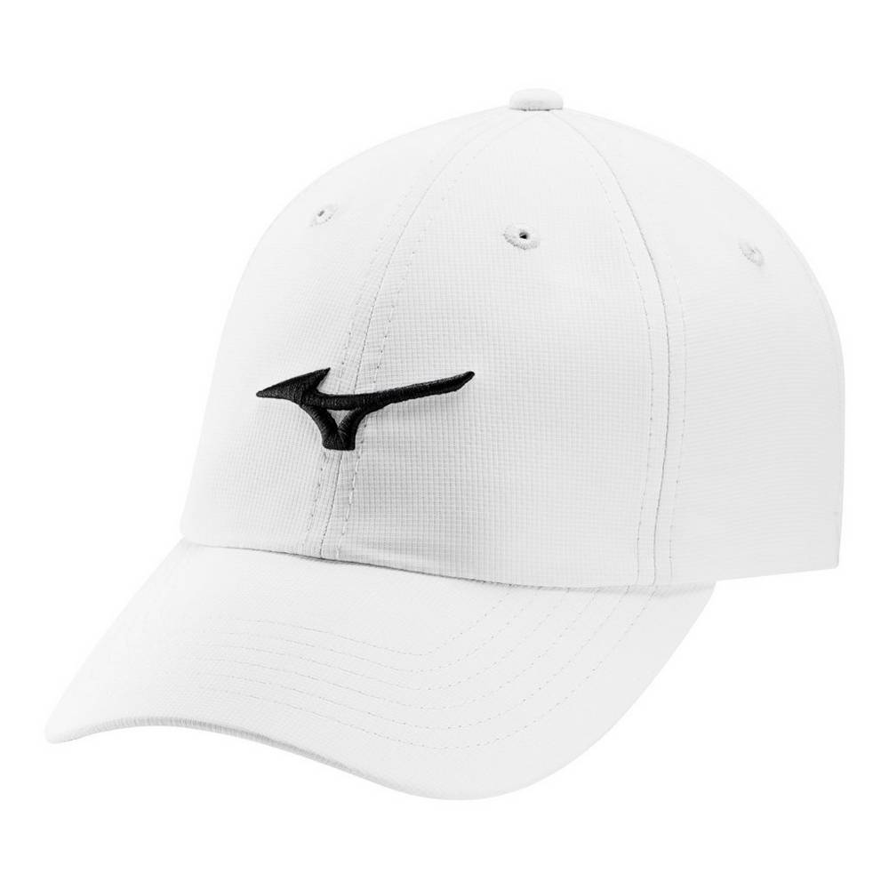 Panske Čiapky Mizuno Tour Adjustable Lightweight Small Fit Golf Biele/Čierne Vypredaj PNBL28591